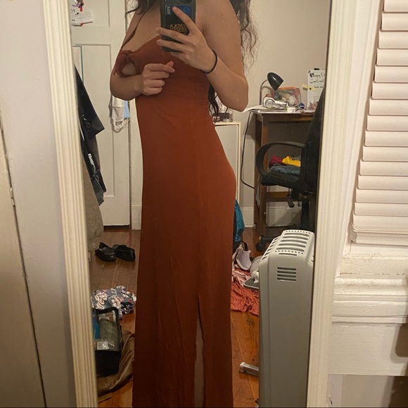 Forever 21 Maxi, Midi Dress, Spaghetti, Bow Tie - Picture 7 of 7